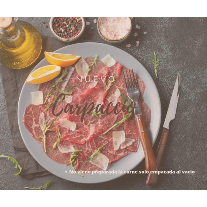 Carpaccio de lomito   (Paquete 0.40-0.50 lb)